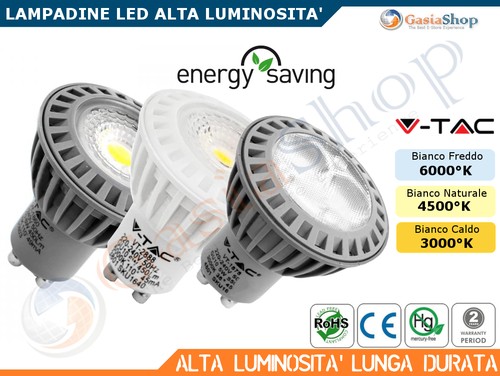Lampadina led tac gu10 mr16 - v-tac,