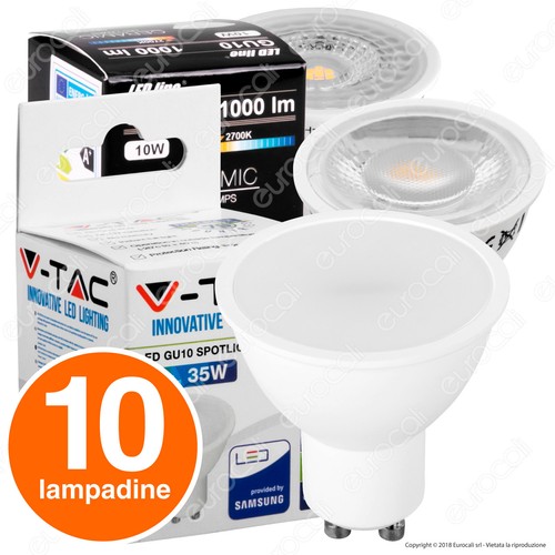 Lampadine led attacco gu10 - led,