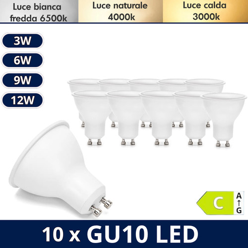 Gu10 led faretti da 3w - |,